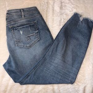 Silver Jeans Women's Straight Leg in Light Blue